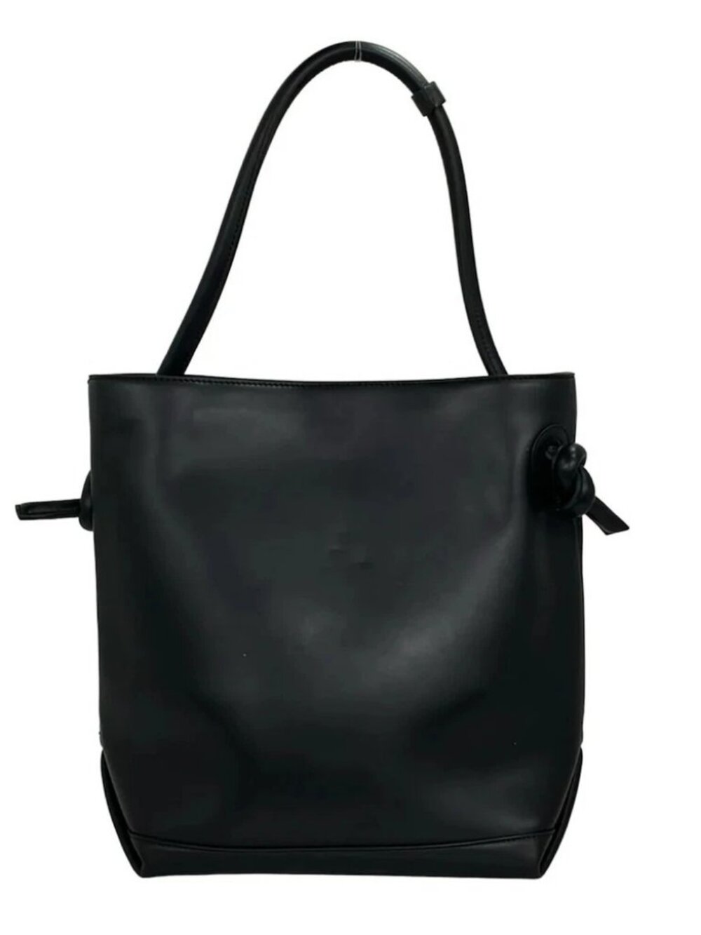 VASIC Black Leather Tote Bag